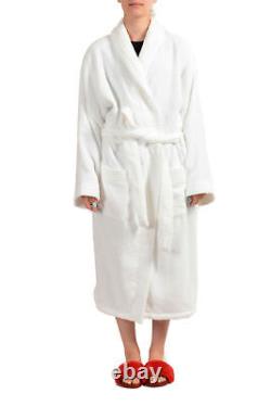 SFERRA Women's White Cotton Belted Bathrobe US M IT 42