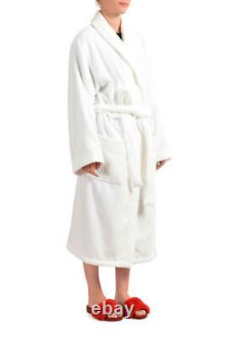 SFERRA Women's White Cotton Belted Bathrobe US M IT 42