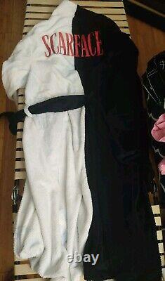 Scarface shoe palace limited tony miami montana black white bath robe new