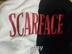 Scarface shoe palace limited tony miami montana black white bath robe new