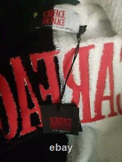 Scarface shoe palace limited tony miami montana black white bath robe new