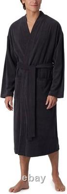 Schiesser Men's Bathrobe 125 cm Length-Light Terry Cloth Organic Cotton