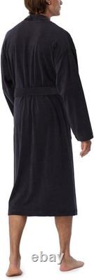 Schiesser Men's Bathrobe 125 cm Length-Light Terry Cloth Organic Cotton