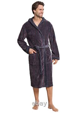 Schiesser Men's Bathrobe Dressing Gown 100% Co Size S M L XL XXL