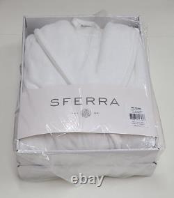 Sferra Milford 6290 Bath Robe L/XL White 100% Cotton