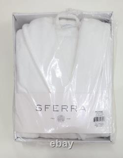 Sferra Milford 6290 Bath Robe L/XL White 100% Cotton