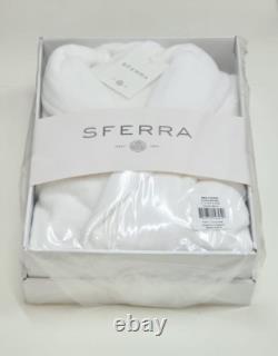 Sferra Milford 6290 Bath Robe S/M White 100% Cotton