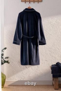 Shawl Collar Unisex 100% Cotton Bathrobe (L-XL) and Towel (50x90cm)