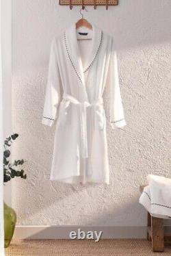 Shawl Collar Unisex 100% Cotton Bathrobe and Towel