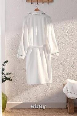 Shawl Collar Unisex 100% Cotton Bathrobe and Towel