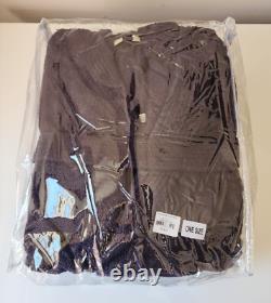 Shinola Hotel Detroit Adult Navy Cotton Bath Robe Dressing Gown One Size New