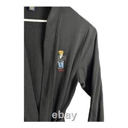 Size S/M Polo Ralph Lauren Bath Robe Embroidered Tuxedo Bear James Bond Men's