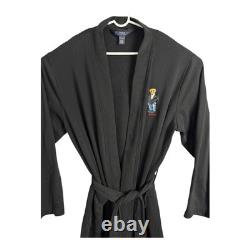 Size S/M Polo Ralph Lauren Bath Robe Embroidered Tuxedo Bear James Bond Men's