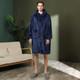 Soft Nightwear with Pocket Hooded Sleepwear Fleece Bathrobe Loose Lovers Gown
