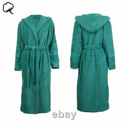 Soft Zellige Cotton Bath Robe / Dressing Gown Green by PIP Studio