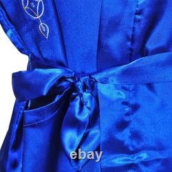 Sophisticated Satin Men's Dragon Kimono Bathrobe Pajamas Sleepwear Gown