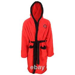 Spiderman Robe Marvel Unisex Dressing Gown Hooded Bathrobe Supersoft Fleece Gift