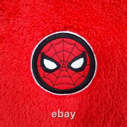 Spiderman Robe Marvel Unisex Dressing Gown Hooded Bathrobe Supersoft Fleece Gift