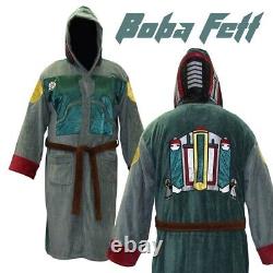 Star Wars Boba Fett Hooded Bathrobe for Men/Women One Size Fits Most Adults Rare