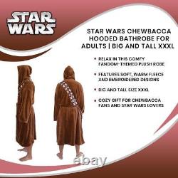 Star Wars Chewbacca Hooded Bathrobe For Adults Big And Tall XXXL