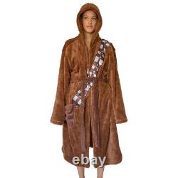 Star Wars Chewbacca Hooded Bathrobe for Adults One Size Fits Most