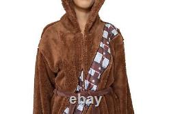 Star Wars Chewbacca Hooded Bathrobe for Adults One Size Fits Most