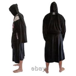Star Wars Darth Vader Uniform Hooded Bathrobe For Adults Big And Tall XXL