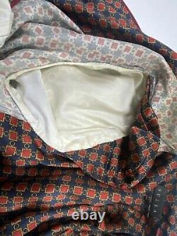 Stunning Vintage SULKA Silk Bathrobe Dressing Gown Orig. $1500 Size Large