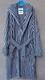 Stussy x Tekla Terry Hooded Bathrobe Black/Natural Stripes sz S