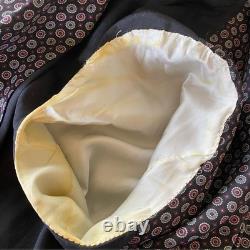 Sulka 100% Pure Silk Bath Robe Smoking Jacket Vintage One Size Unisex Blue Red