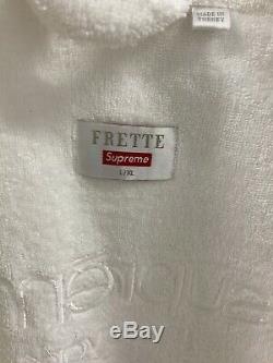 Supreme Frette Terry Bathrobe L/XL White SS15 Limited Rare