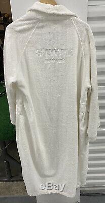 Supreme Frette Terry Bathrobe L/XL White SS15 Limited Rare