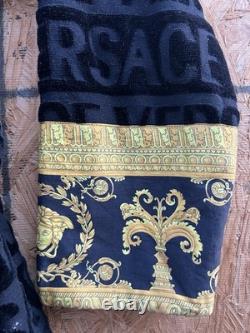 Sz Large Versace I? Baroque Bathrobe with Belt Made In Italy Authentic Custom
