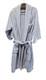 TEKLA Blue White Striped Organic Cotton Terry Bathrobe Made in Portugal M/L