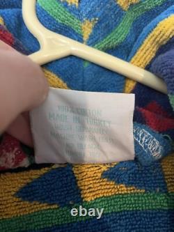 TJ Lawford Bathrobe Bold Southwestern Aztec Tribal Belted Pockets Vintage 90s L