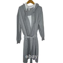 T-Y Group Boxer Bathrobe Gray Jersey Robe