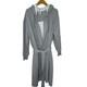 T-Y Group Boxer Bathrobe Gray Jersey Robe