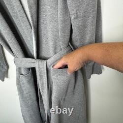 T-Y Group Boxer Bathrobe Gray Jersey Robe