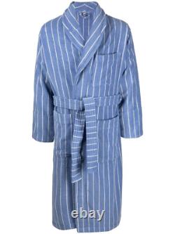 Tekla Classic Bathrobe Terry Striped Marseille Medium No Tags