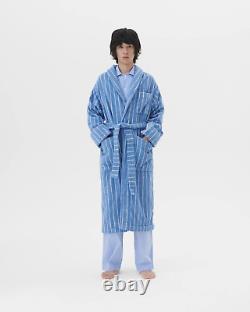 Tekla Classic Bathrobe Terry Striped Marseille Medium No Tags