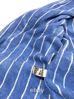 Tekla Classic Bathrobe Terry Striped Marseille Medium No Tags