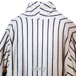 Tekla Terry Robe Sz L Organic Cotton Marseille Stripe Spa Luxe Fit