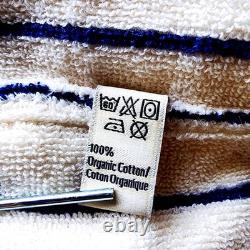 Tekla Terry Robe Sz L Organic Cotton Marseille Stripe Spa Luxe Fit
