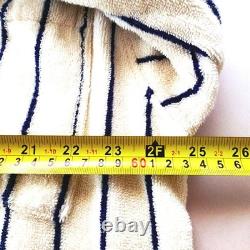 Tekla Terry Robe Sz L Organic Cotton Marseille Stripe Spa Luxe Fit