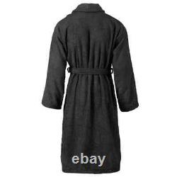 Terry Bathrobe 100% Cotton Black M U3U2