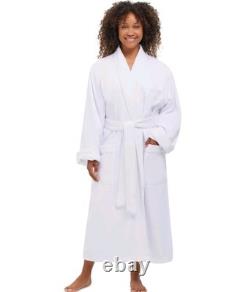 Terry Lined Microfiber Hotel Robe Luxury Spa Bathrobe by Monarch/Cypress -XXL