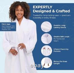 Terry Lined Microfiber Hotel Robe Luxury Spa Bathrobe by Monarch/Cypress -XXL