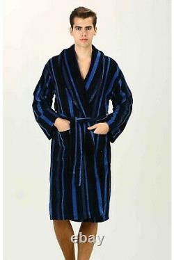 Terry Towelling Shawl Collar Bathrobe Dressing Gown Bath Robe Turkish Cotton HWI