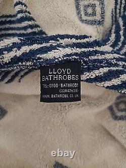 The Bathrobe Company. Makin And Lloyd. Rare Vintage 1990s Blue & Cream Design M