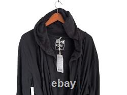 The Dude Robe Luxury Hooded Bathrobe Black Size L/XL